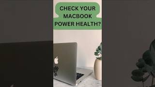 How to check your Macbook Power Health? #macbook #howto #mactips