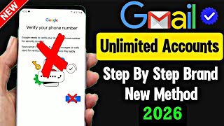 Create unlimited Gmail Account Without Verification ,OTP & Mobile Number 2026 || unlimited Gmail ids