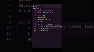 Python 🐢🎨✨ #python #shorts #coding
