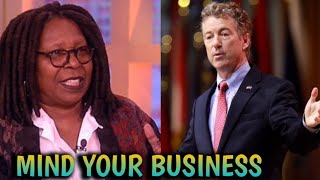 Rand Paul DESTROYS 'The View' – Whoopi Goldberg SCREAMS & Ends the Segment.