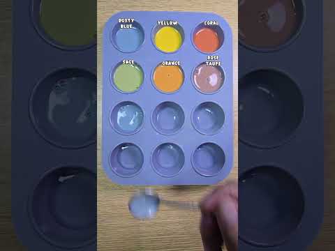 🤩 Mixing The PERFECT Muted Colors! #shorts #satisfying #asmr #colormixing