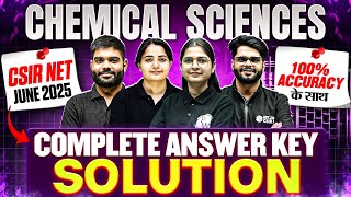 CSIR NET June 2025 Complete Solutions & Answer Key | CSIR NET 2025 Chemical Sciences | 100% Accuracy