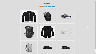Portfolio Filter Gallery With HTML & CSS & JavaScript