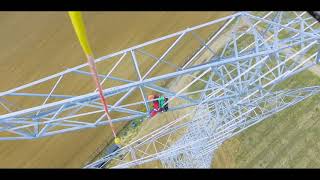 SAL Multirotor works at 2x 400 KV. Drone pulling the pilot rope.