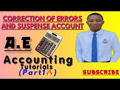 CORRECTION OF ERRORS AND SUSPENSE ACCOUNT ( PART 1 ). #accounting #viral #education #learning #best
