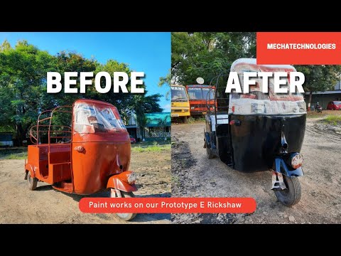 Bajaj Re Auto Paint works | Electric Conversion | MechaTechnologies