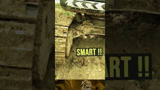 No Need to Use Track Shovels #shorts #tiktok #excavator #tricks