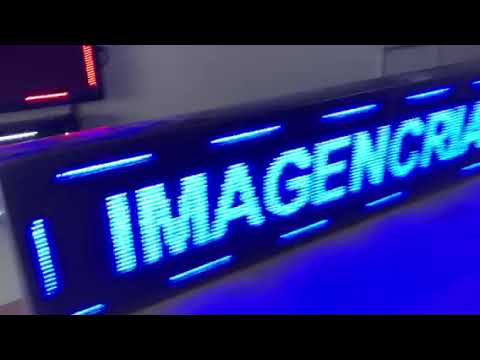Painel de Led - 170 x 40 - Azul