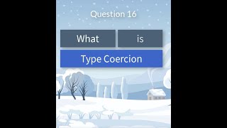 Question  16: What is Type Coercion in Javascript? #shorts #javascript