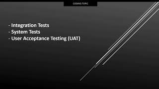 What Integration Tests, System Tests and User Acceptance Testing (UAT) are?