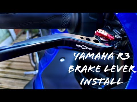 Yamaha R3 Brake Lever Install