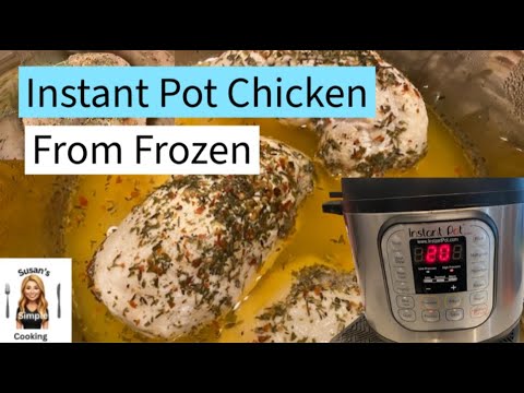 Instant Pot Chicken From FROZEN! Quick Pressure Cooker Recipes, Easy Instant Pot Frozen Recipes
