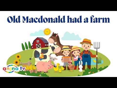 Old Macdonald had a farm and Farm animal sounds | Kids Songs | Nursery Rhymes