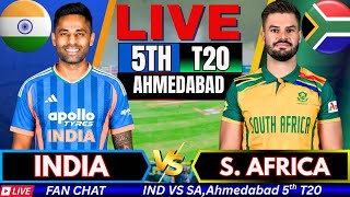 🔴 INDIA VS SOUTH AFRICA 5th T20I LIVE | IND vs SA Live Match Today | Live Cricket Score & Commentary