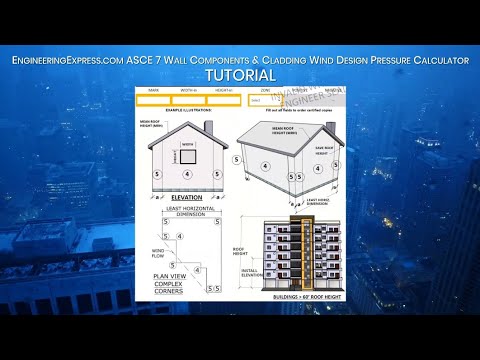 Engineering Express ASCE 7 Wall Components & Cladding Calculator Training Video