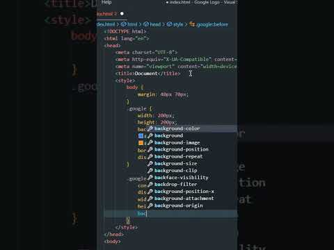 How To Make Google Logo? | Html Css
