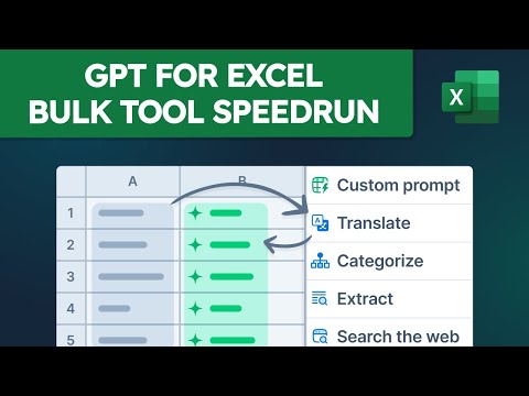 GPT for Excel bulk tools speedrun!