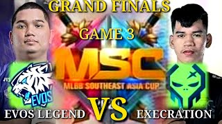 EXECRATION VS EVOS LEGEND [GAME 3] MSC 2021 GRAND FINALS [ENGLISH] MOBILE LEGEND BANG BANG