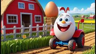 Humpty Dumpty’s Farm Tractor Adventure | Fun Farm & Vehicle Song for Kids | Playful Nursery Rhyme