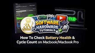 How to check battery health and cycle count on a MacBook / MacBook Pro #BatteryHealth#CycleCount