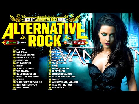 Alternative Rock Greatest Hits 🔥Evanescence, Green Day, Linkin Park, Coldplay, Red Hot Chili Peppers