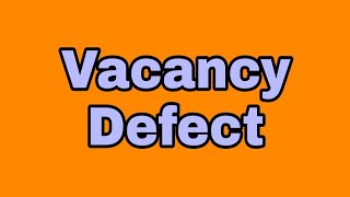 Schottky Defect or Vacancy Defect | Point Defect | Defect | Solid State | #shorts