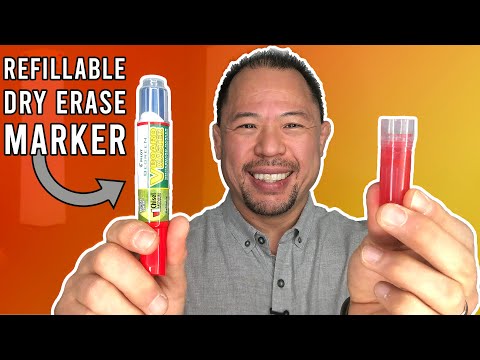 Refillable Pilot V Board Dry Erase Marker Review | Office Life Hacks | Marker Hacks | Ed Tchoi