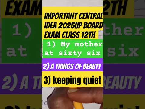 12 important central💯 idea😍#class12#centralidea  #importantquestion📚 #trendingshorts❣️#viralshorts🎯