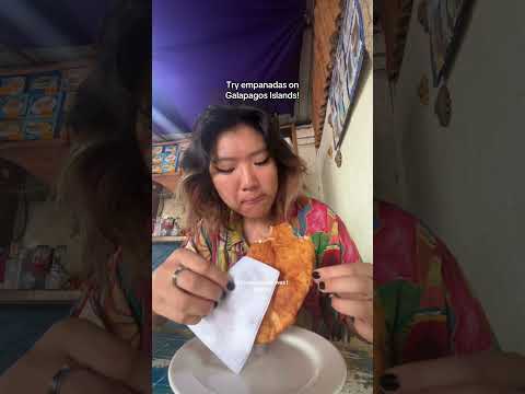 Try Empanadas de Queso with me! | Galapagos Islands | #empanadas #eating #eatwithme #galapagos
