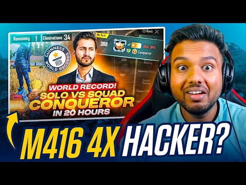 Solo Vs Squad Conqueror M416 4X  H@cker MK Gaming Tutu Or Legit?