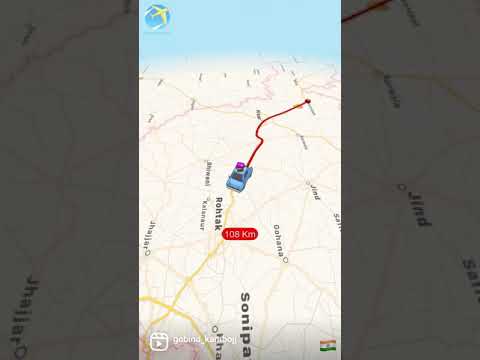 India to canada 🛫 how to make map journey video