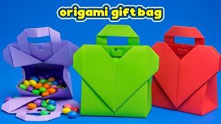 origami gift bag | Make this adorable gift bag in 10 minutes