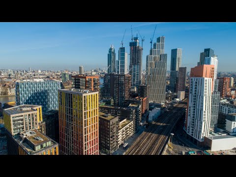 Nine Elms, London | Cinematic Aerials of the US Embassy (4K)