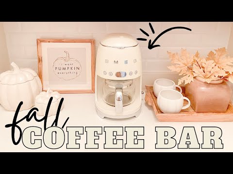 FALL COFFEE BAR 🍁 DECORATE WITH ME FOR FALL