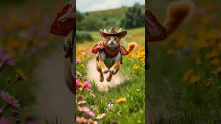 CowBoyCat appeared  when a baby cried for help #cowboycat #heart #adventure