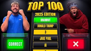 SIDEMEN TOP 100: 2025 EDITION