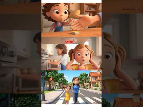 Stranger Danger & Home Safety 🚫 | Learn Safety Rules for Kids 👧 #StrangerDanger #KidsSafety #Shorts