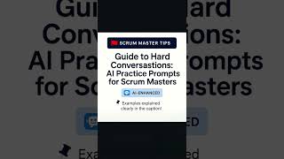 🔥 Scrum Masters: Struggling with tough talks?Check description 👇 #scrummastertips #scrumtips #scrum