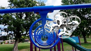 Flying a Tiny Whoop in a Park