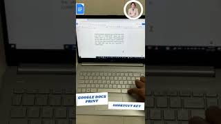 What is a shortcut key for print in google docs?