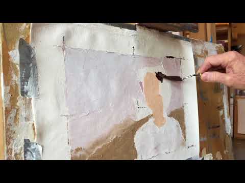 Carter Portrait Painting Study Block-in