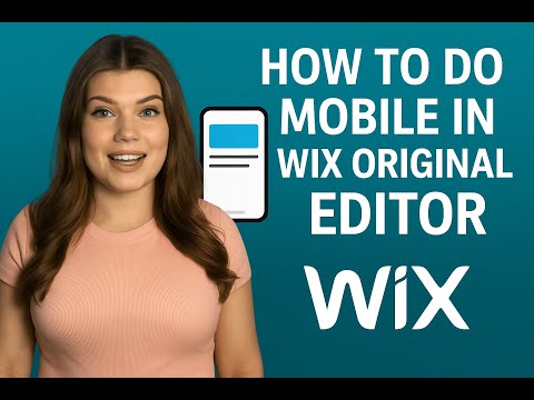 How To Do Mobile Version in Wix Original Editor (Tutorial)