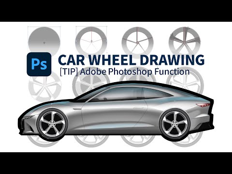 [Tip] Car wheel drawing (Adobe Photoshop function) 자동차 휠 + 사이드 그리기