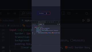 Input tag gradient border #gradient border #coding #css #html #beginners