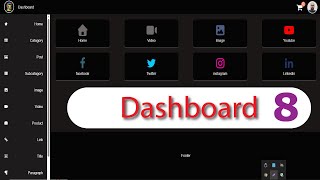 How to Dashboard Design responsive HTML CSS JavaScript #codezara #dashboard #coding