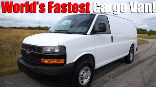 First Drive In Our 2025 Chevrolet Express V8 Cargo Van! (0 to 60 Tested!)