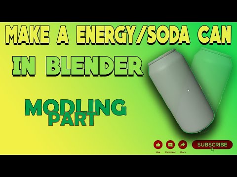 How To Make A Realistic ENERGY / SODA CAN In Blender Modeling Tutorial (Time Lapse)