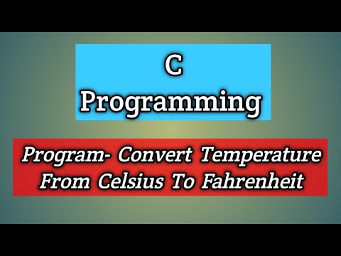 Program - Convert Temperature From Celsius To Fahrenheit