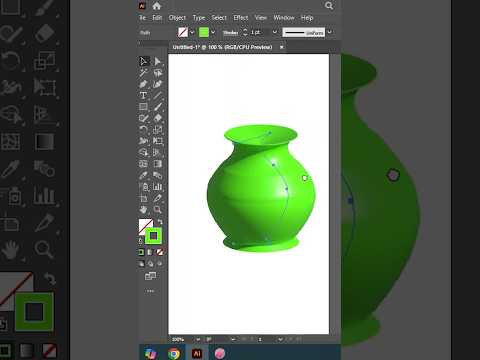 Creating a 3D Vase in Adobe Illustrator | Graphic Design #adobeillustrator