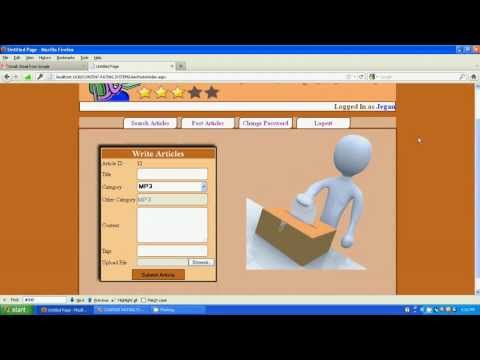Content Rating System - ASP.Net Project